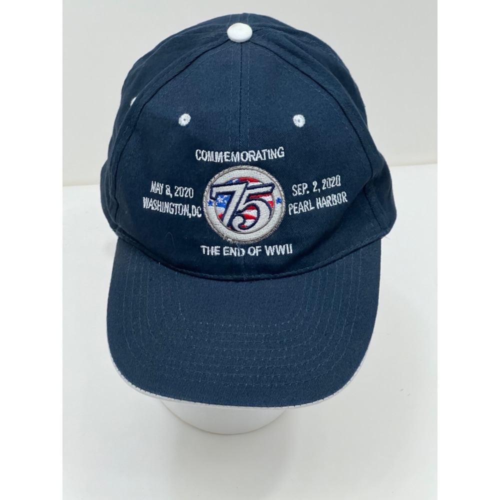 Commemorating the End of WWII Cotton Cap Navy Hat‎ Washington DC Pearl Harbor